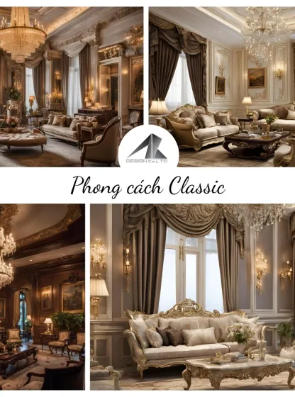 Phong cách thiết kế nội thất Classic