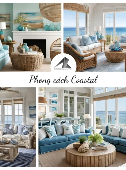 Phong Cách Thiết Kế Nội Thất Coastal
