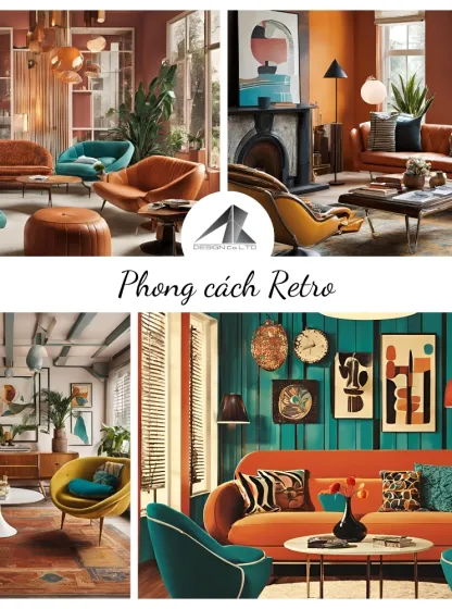Phong cách thiết kế nội thất Retro