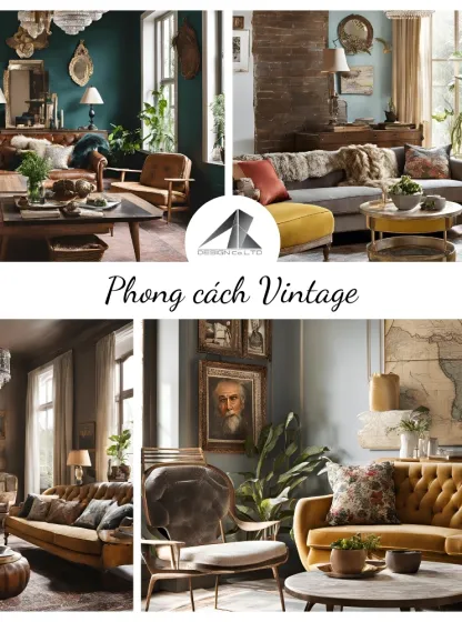 Phong cách thiết kế nội thất Vintage