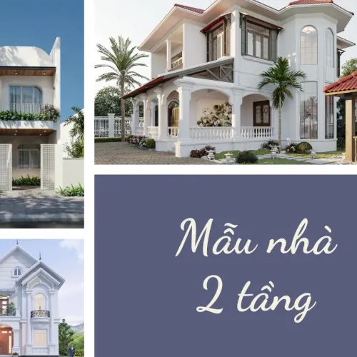 Mẫu nhà 2 tầng ấn tượng nổi bật