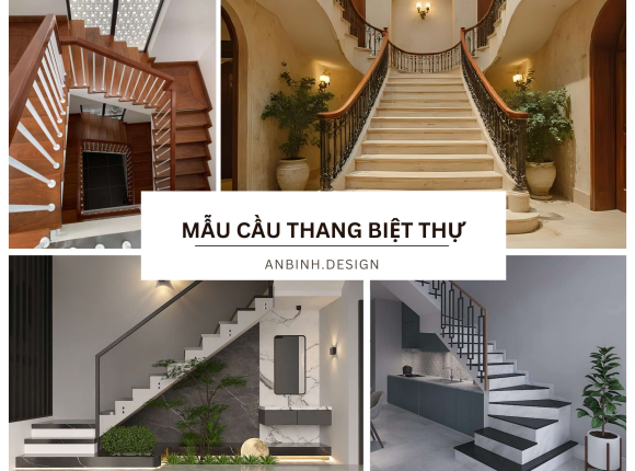 Mẫu cầu thang biệt thự